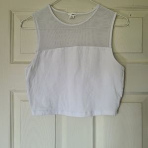 White summer crop top